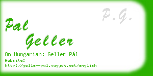 pal geller business card